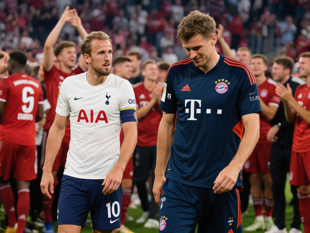 拜仁昨夜庆祝详情：金玟哉短暂停留，凯恩压轴离场